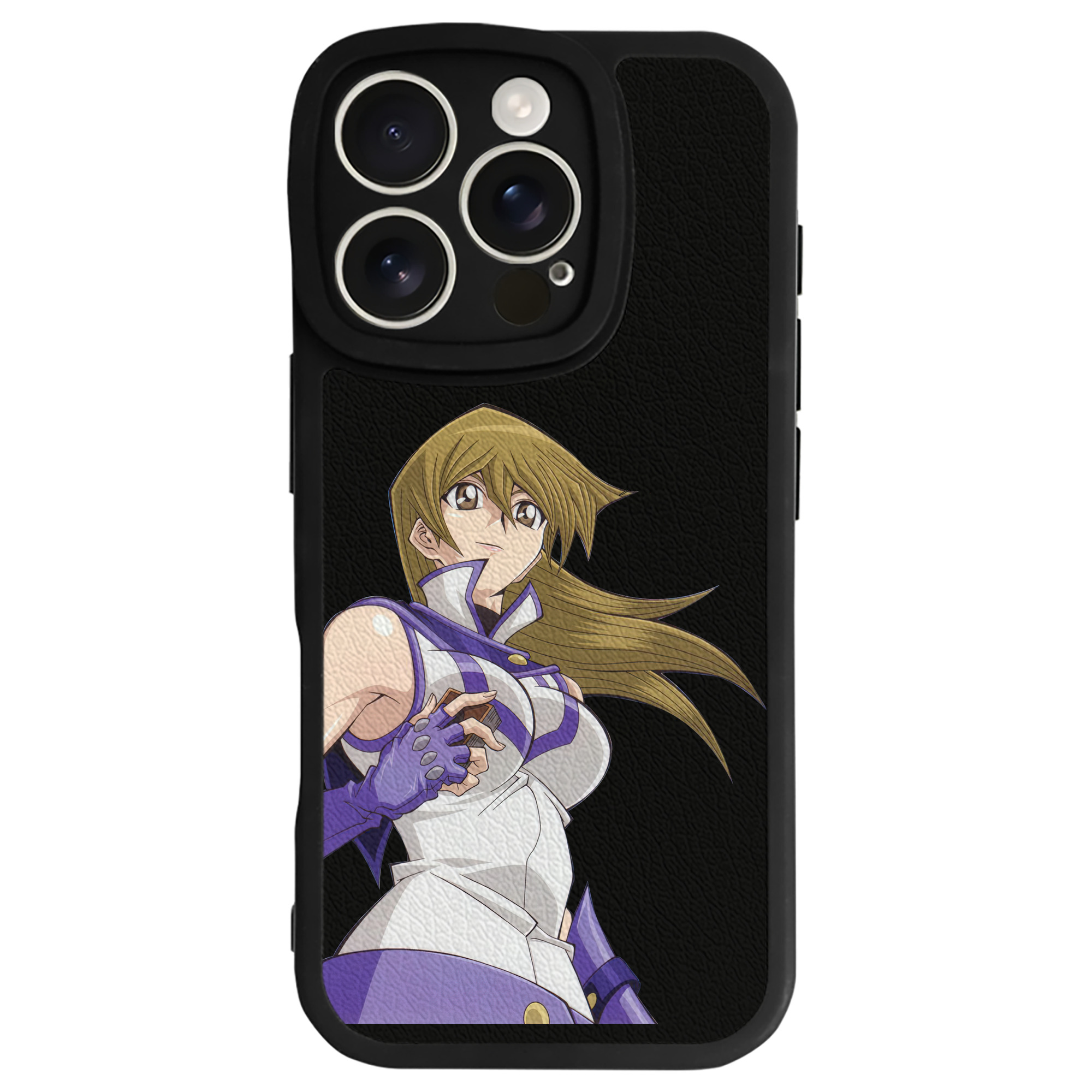 （画像用） 遊☆戯☆王 Yu-Gi-Oh! 【iPhone 16シリーズ対応】シリコンスマホケース（レザー調） 材質：シリコン